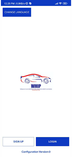 Android application Whip Driver App screenshort
