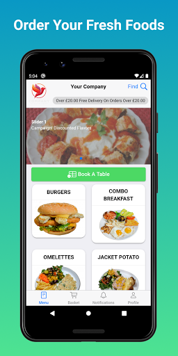 Android application Food Mark screenshort