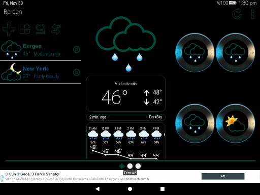 Weather Rise Clock 30 Widgets