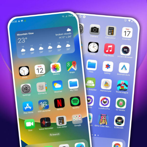 iOS 17 Launcher and Wallpapers
