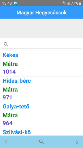 Magyar Hegycsúcsok Screen 2