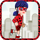 Super LadyBug adventure girl icon