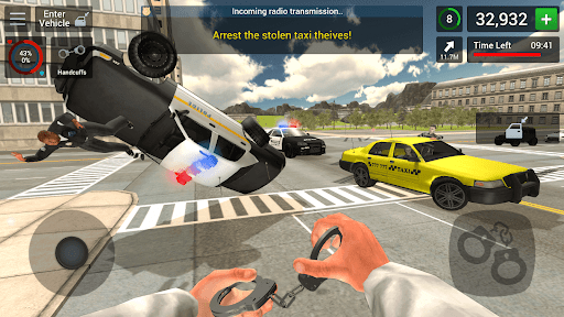 Politieauto-simulator voor politieauto's