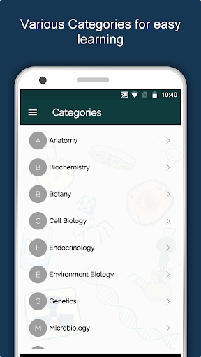Screenshot of Biology Dictionary Offline