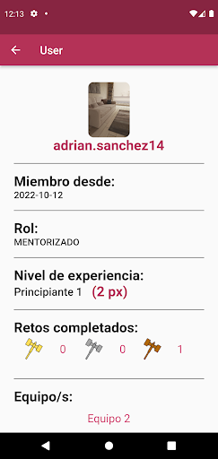 Android application Menthor UCLM screenshort