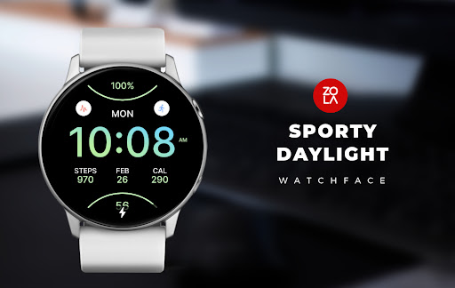 Android application Sporty Daylight Watch Face screenshort