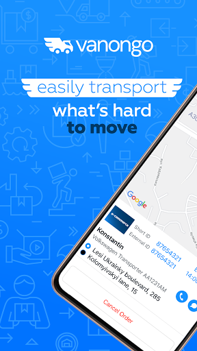 Android application VanOnGo screenshort