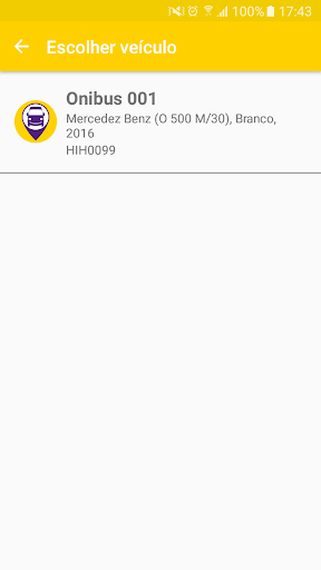 Android application TrackJob - para Motorista screenshort