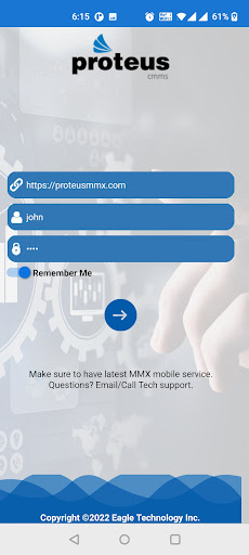 Android application ProteusMMX screenshort
