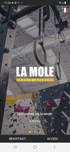 Android application La MOLE Sports Academy screenshort