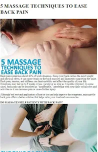 How to Massage Lower Back Pain
