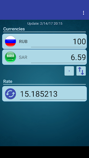 Android application RUS Ruble x Saudi Arabia Riyal screenshort