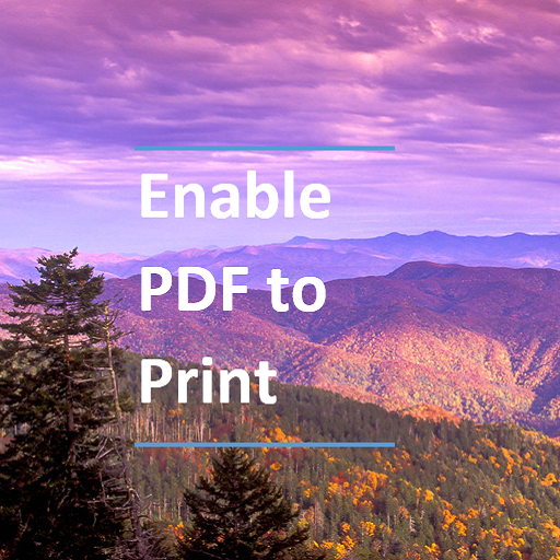 Enable PDF to Print  Icon
