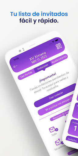 Android application InvitacionesParaEventos.com screenshort
