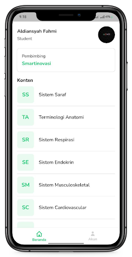 Android application Med Anatomy Learning FKUH screenshort