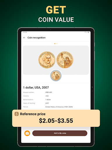 Screenshot of Coin ID - Coin Identifier