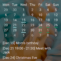 Mature Calendar Widget
