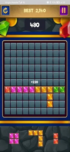 Jewels Blocks Puzzle - Screenshot 1