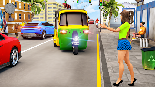 Android application City Rikshaw Drive- 3D Tuk tuk screenshort