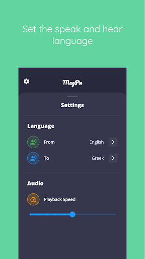 Screenshot of MagPie - Native speech