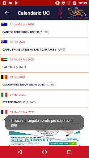 Cycling News Screen 2