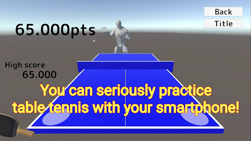 Android application Smartphone Table Tennis screenshort