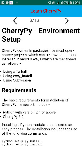 CherryPy Tutorial