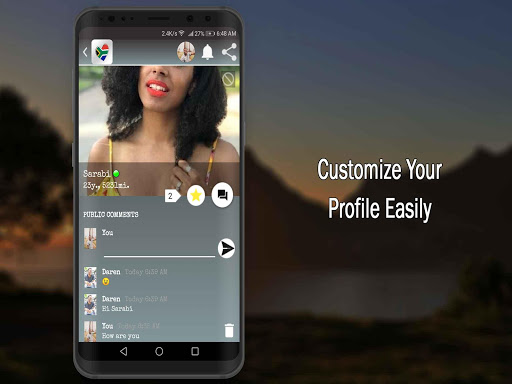 Android application South Africa Social Chat screenshort