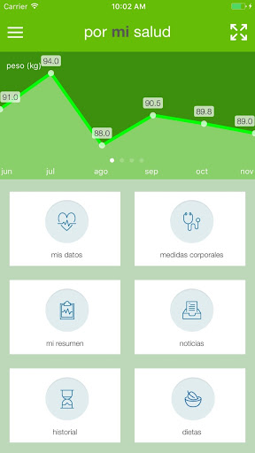 Android application por mi salud screenshort