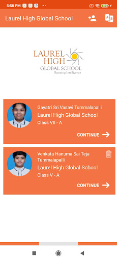 Laurel Parent Portal Screen 3