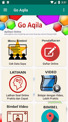 Android application Go Aqila screenshort