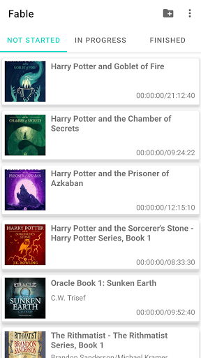Android application Fable screenshort