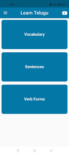 Android application Learn Telugu Through English screenshort