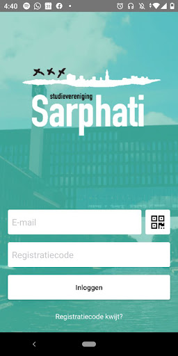 Android application Studieverenging Sarphati screenshort
