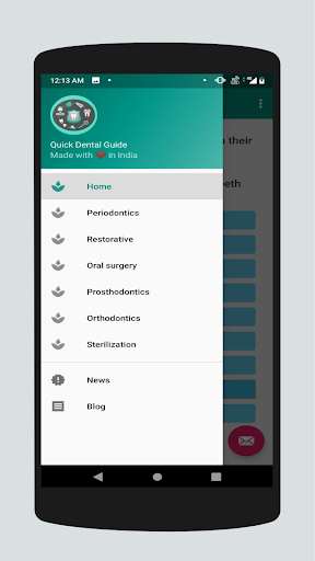 Android application Quick Dental Guide screenshort