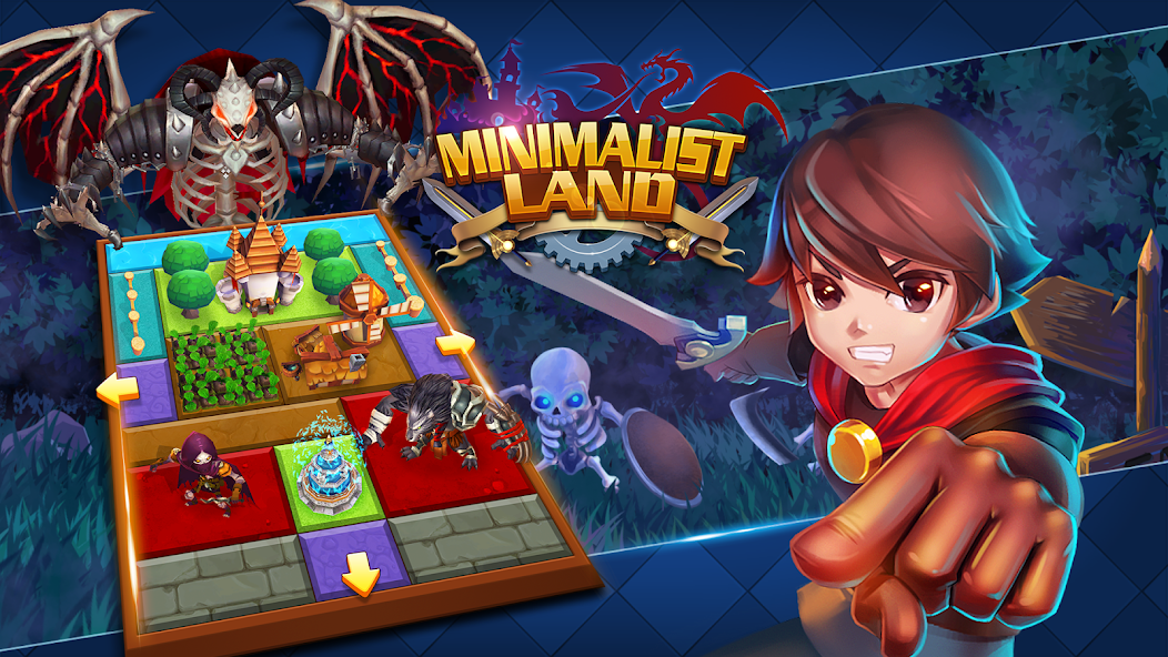Minimalist Land™ - Quest&Build‏ 1.1.51 APK + Mod (Unlimited money) إلى عن على ذكري المظهر