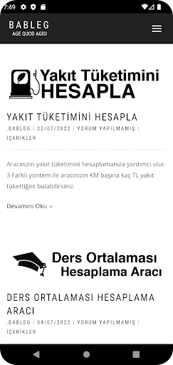 BABLEG App Screen 2