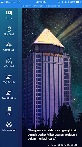 Android application ESQ 165 MY screenshort