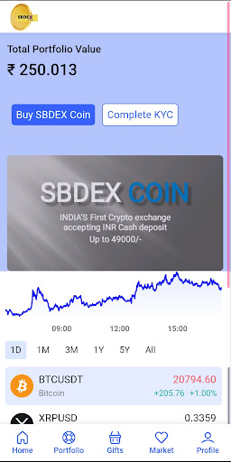 Android application Sbdex Coin screenshort