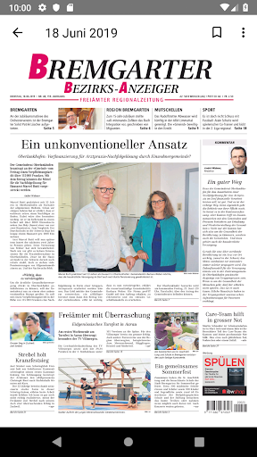 Bremgarter Bezirks Anzeiger Screen 3