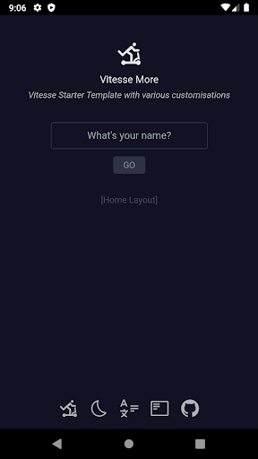 Android application Vitesse Demo screenshort
