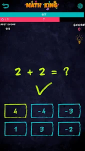 MATH KING - Math Skill Game