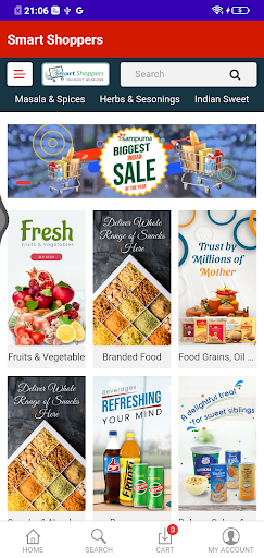 Android application Smart Shoppers screenshort