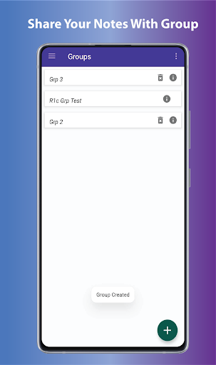 NoteGuard Secure Group Sharing Screen 3