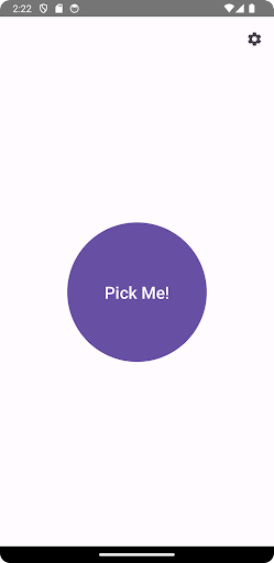 Pick Me! Screen 2