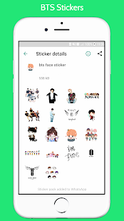WAStickerApps -BTS kpop Stickers for Whatsapp Screenshot