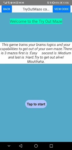 Try Out Maze - Screenshot 1