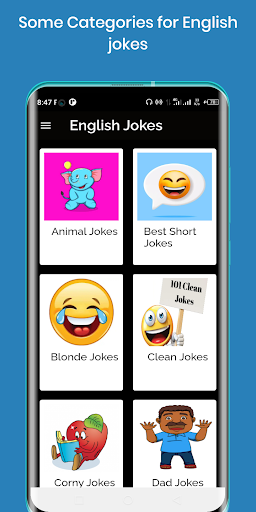 Android application English jokes funny screenshort