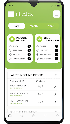 Android application Shipting screenshort