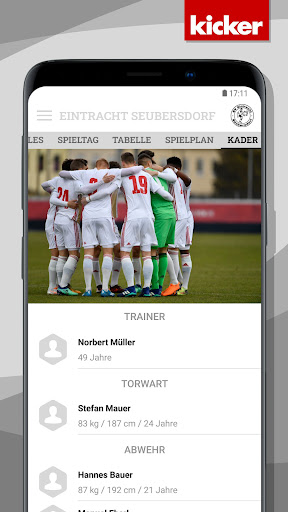 Android application Eintracht App screenshort